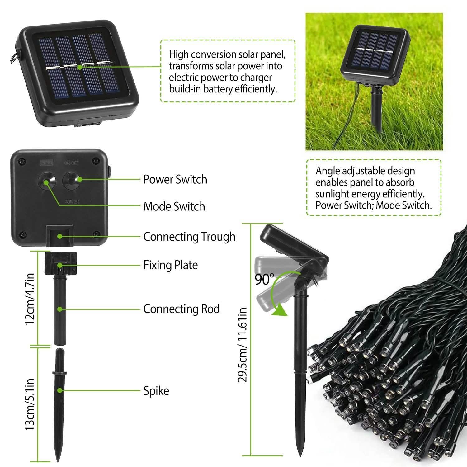 Solar Power LED String Lights DailySale