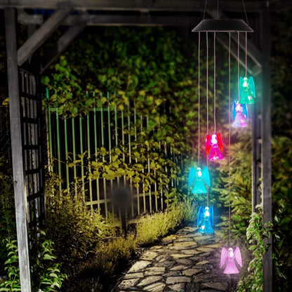 Solar Powered Angel Lights Wind Chimes LED Color Changing DailySale