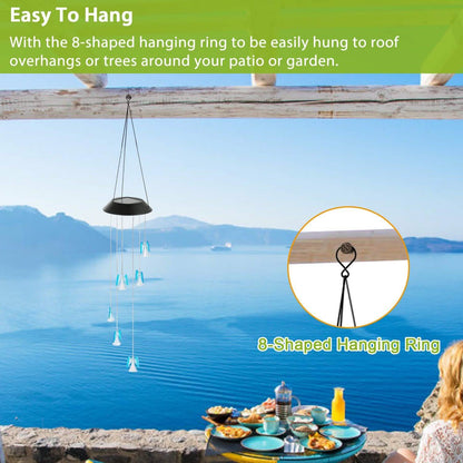 Solar Powered Angel Lights Wind Chimes LED Color Changing DailySale