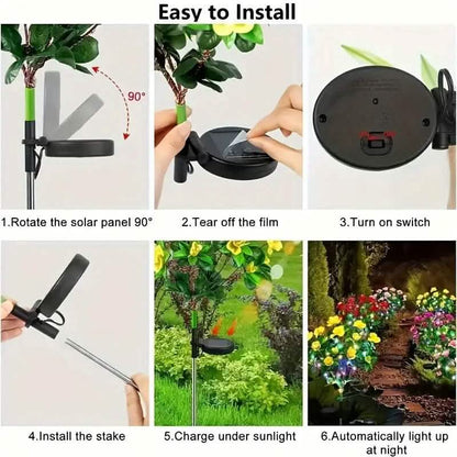 Solar-Powered Camellia Tree Lights DailySale