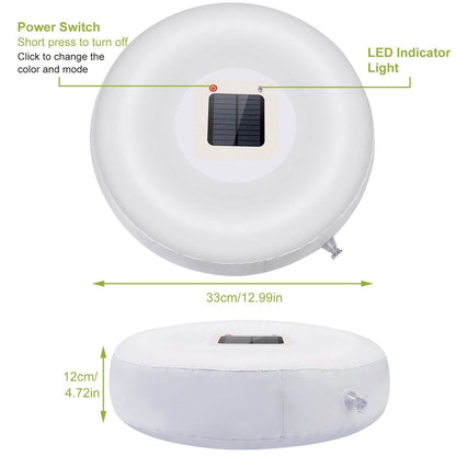 Solar Powered Floating Pool Lamps Light Sensor DailySale