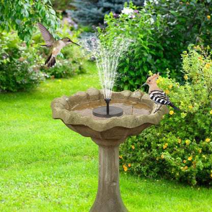 Solar Powered Fountain Pump Floating Bird Bath Pond DailySale