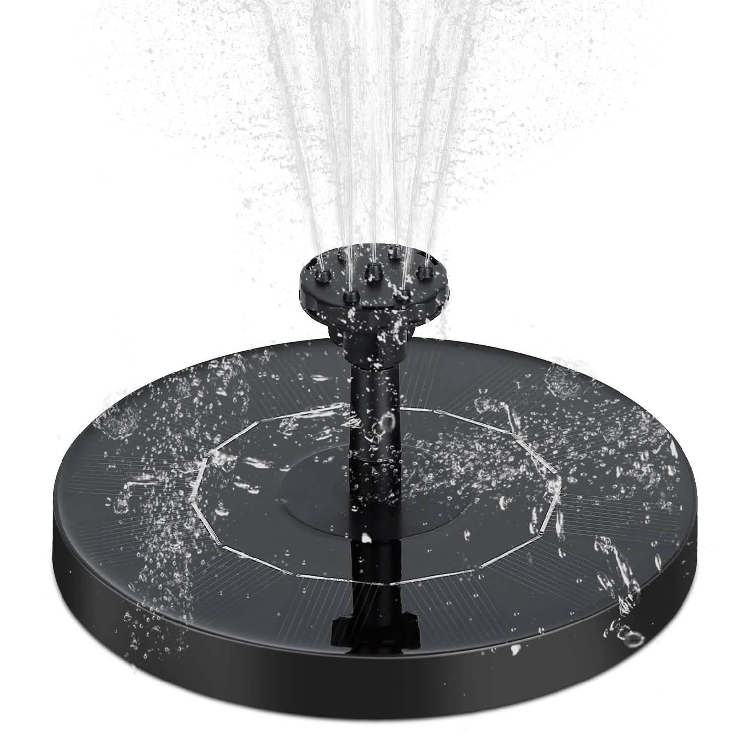 Solar Powered Fountain Pump Floating Bird Bath Pond DailySale