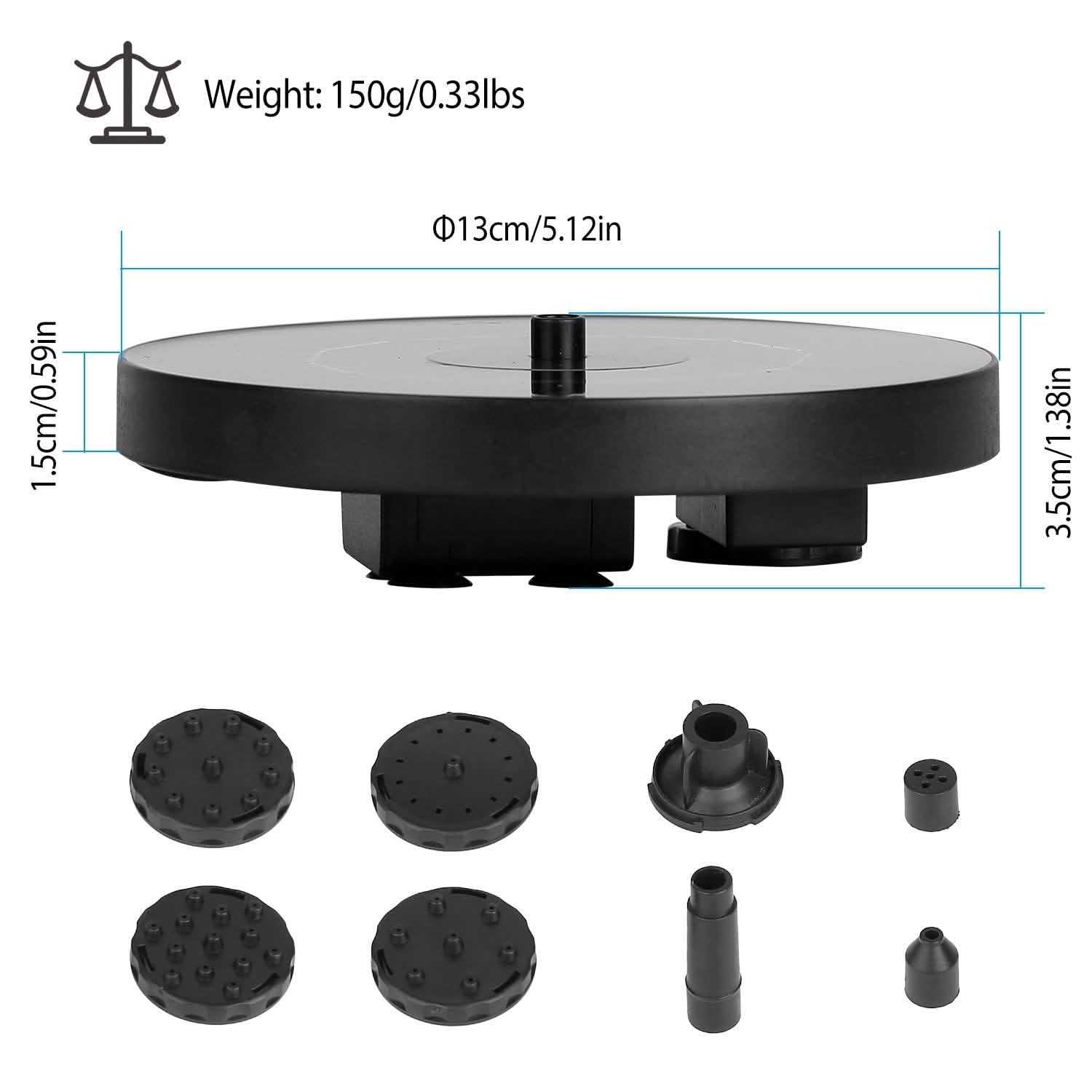 Solar Powered Fountain Pump Floating Bird Bath Pond DailySale