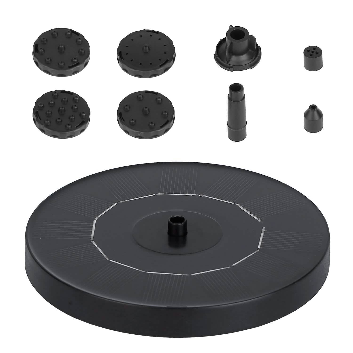 Solar Powered Fountain Pump Floating Bird Bath Pond DailySale