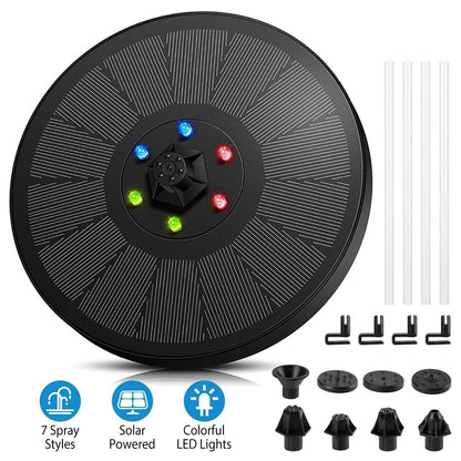 Solar Powered Fountain Pump Floating Bird Bath Pond Pump DailySale