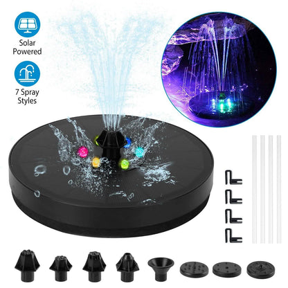 Solar Powered Fountain Pump Floating Bird Bath Pond Pump DailySale