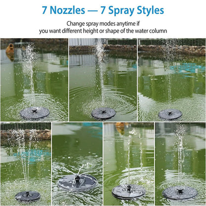 Solar Powered Fountain Pump Floating Bird Bath Pond Pump DailySale