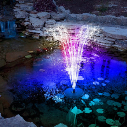 Solar Powered Fountain Pump with LED Lights DailySale