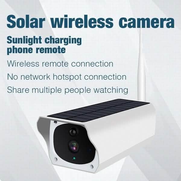 Solar Powered IP Camera with Rechargable Batteries HD 1080p Loop Recording DailySale