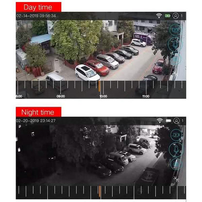 Solar Powered IP Camera with Rechargable Batteries HD 1080p Loop Recording DailySale