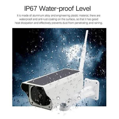 Solar Powered IP Camera with Rechargable Batteries HD 1080p Loop Recording DailySale