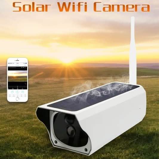 Solar Powered IP Camera with Rechargable Batteries HD 1080p Loop Recording DailySale