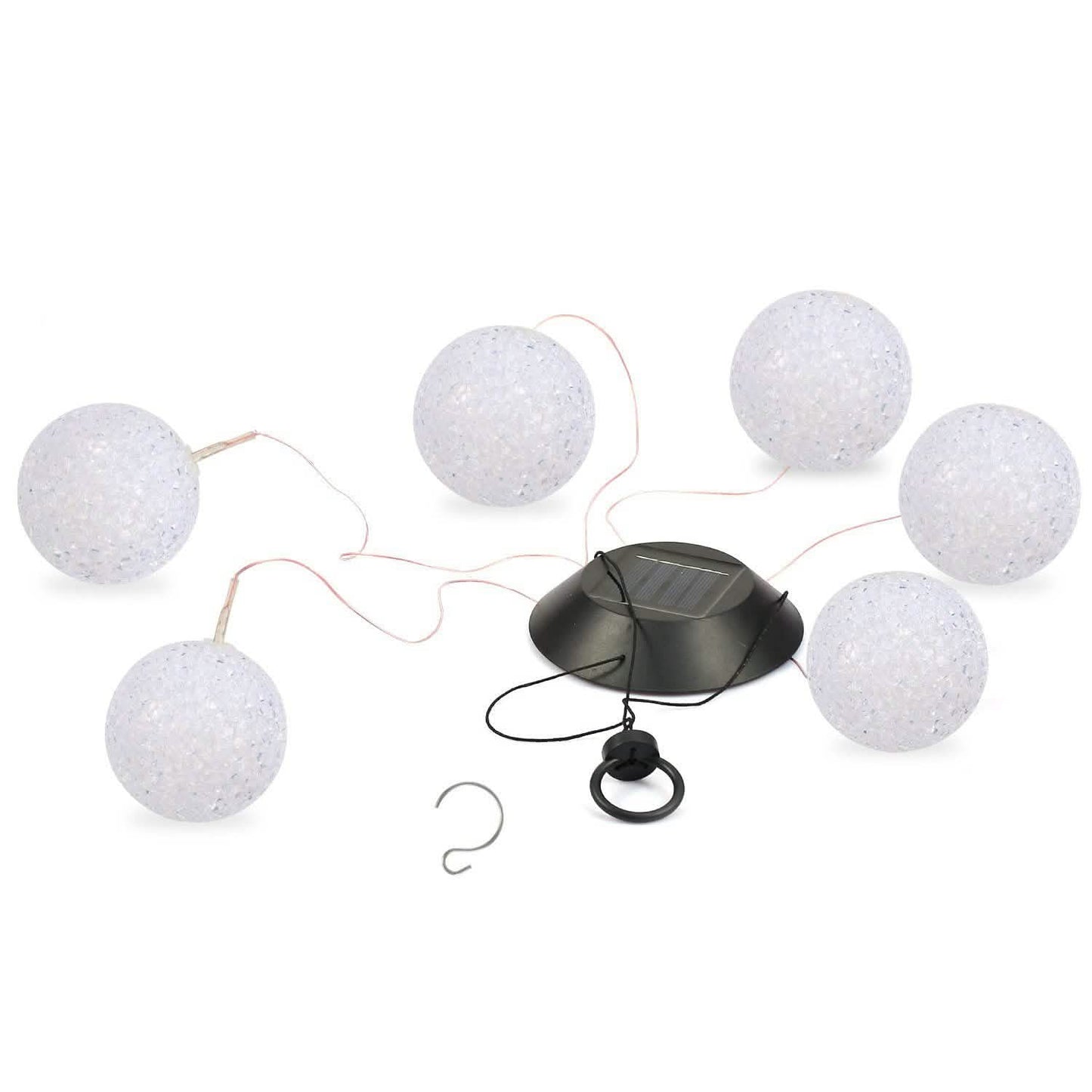 Solar Powered LED Ball Wind Chimes - Color Changing LED String Light DailySale