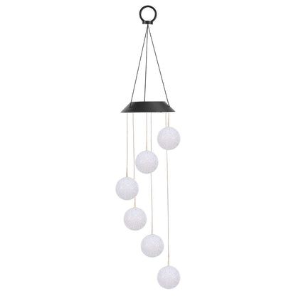 Solar Powered LED Ball Wind Chimes - Color Changing LED String Light DailySale