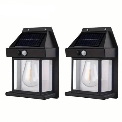 Solar-Powered Motion-Sensor Outdoor Wall Light DailySale