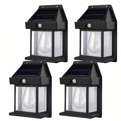 Solar-Powered Motion-Sensor Outdoor Wall Light DailySale
