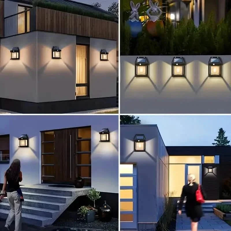 Solar-Powered Motion-Sensor Outdoor Wall Light DailySale