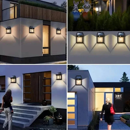 Solar-Powered Motion-Sensor Outdoor Wall Light DailySale