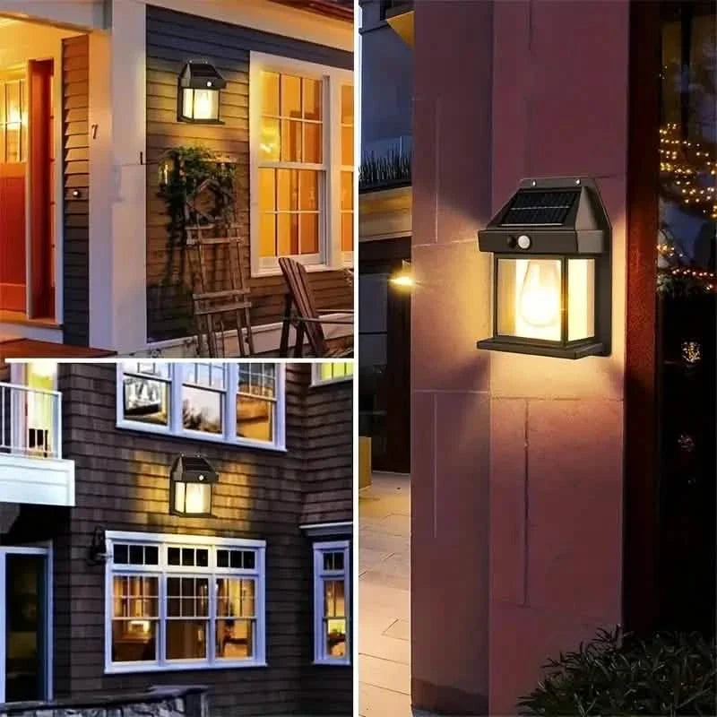 Solar-Powered Motion-Sensor Outdoor Wall Light DailySale