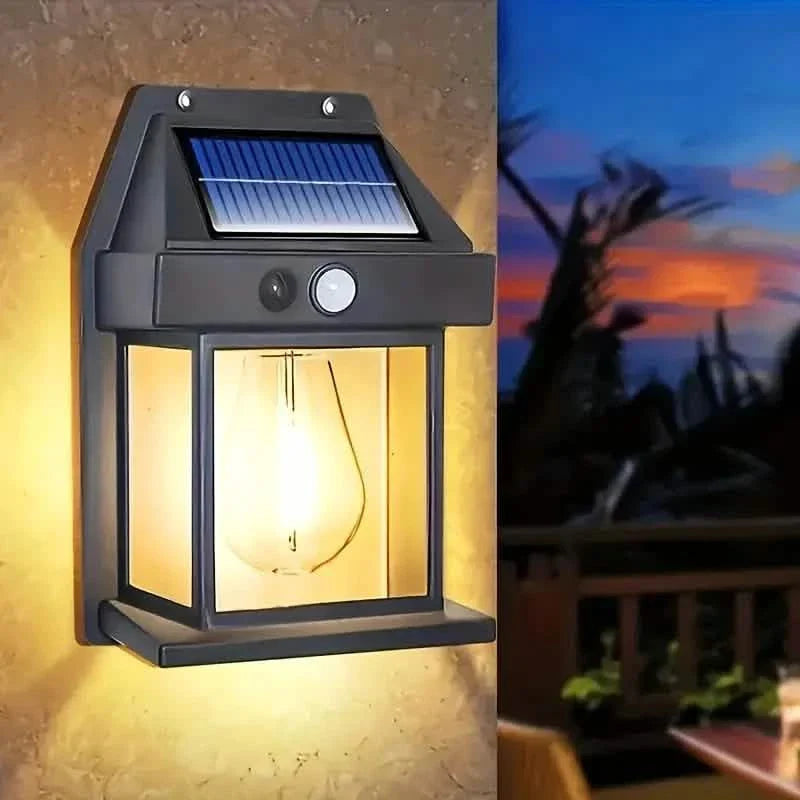 Solar-Powered Motion-Sensor Outdoor Wall Light DailySale