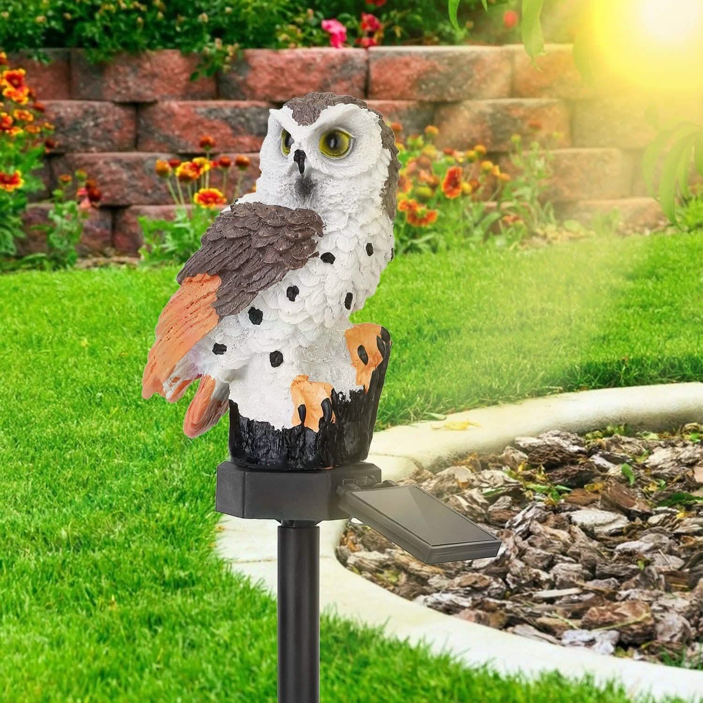 Solar Powered Owl Garden Light IP65 Waterproof DailySale