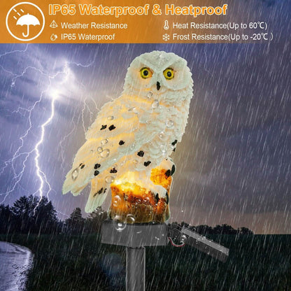 Solar Powered Owl Garden Light IP65 Waterproof DailySale