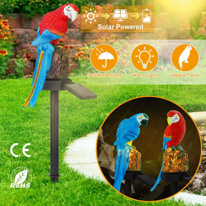 Solar Powered Parrot Garden Light IP65 Waterproof LED DailySale
