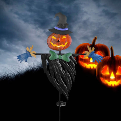 Solar Powered Scarecrow Shape Stake Light Halloween Decoration DailySale