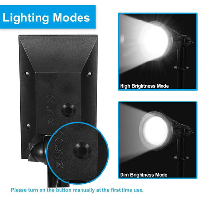Solar Powered Spotlight Outdoor Garden Lamp Waterproof DailySale
