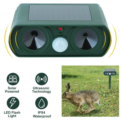 Solar Powered Ultrasonic Animal Repeller DailySale