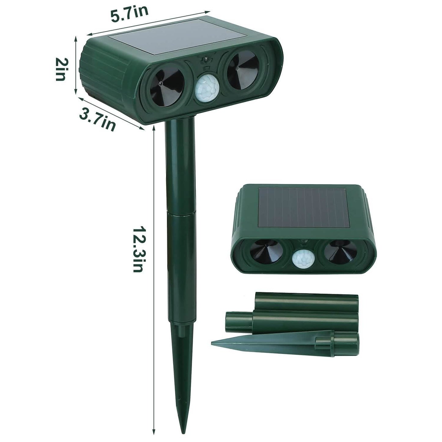 Solar Powered Ultrasonic Animal Repeller DailySale