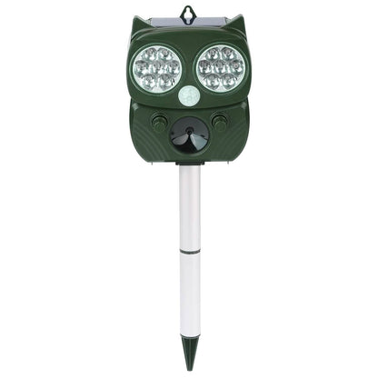 Solar Powered Ultrasonic Animal Repeller PIR Motion Sensor DailySale