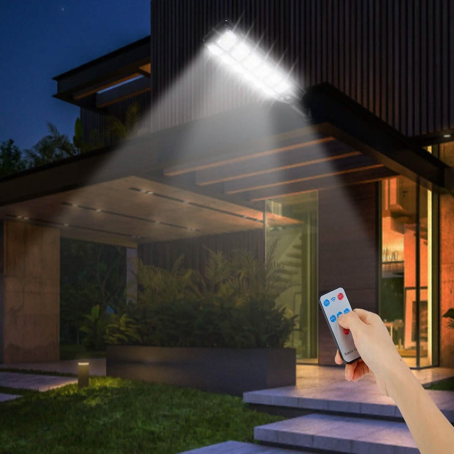 Solar Powered Wall Light Beads PIR Motion Sensor DailySale