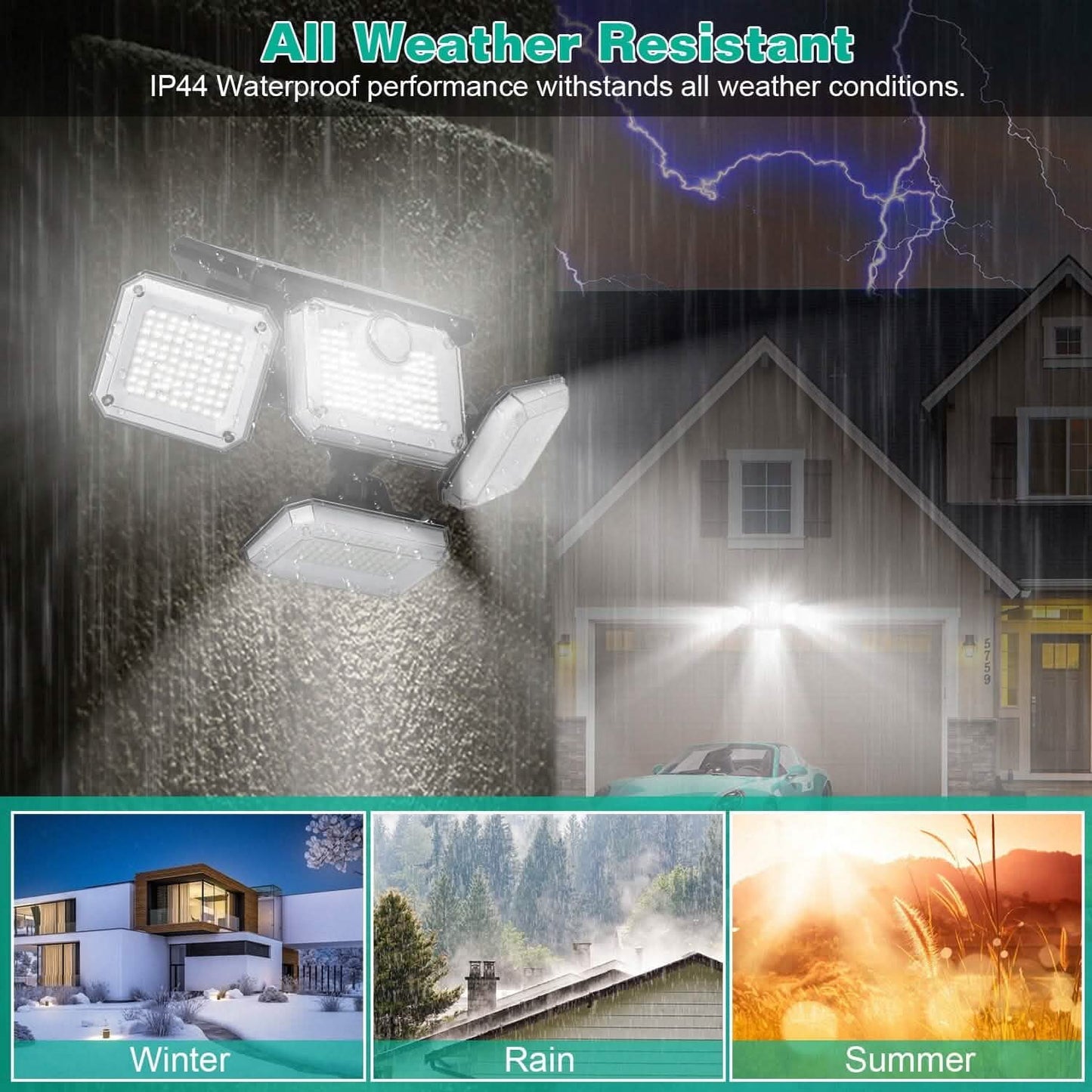 Solar Powered Wall Lights Outdoor Motion Sensor Lamps DailySale