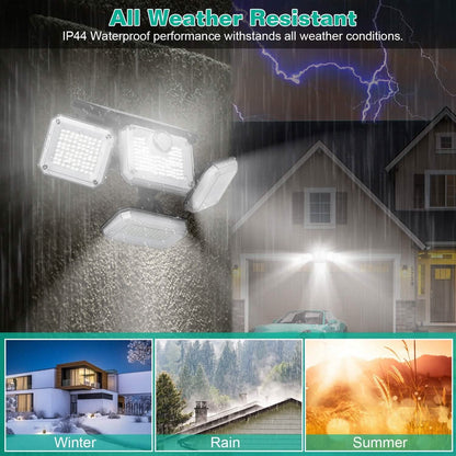 Solar Powered Wall Lights Outdoor Motion Sensor Lamps DailySale