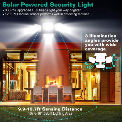 Solar Powered Wall Lights Outdoor Motion Sensor Lamps DailySale