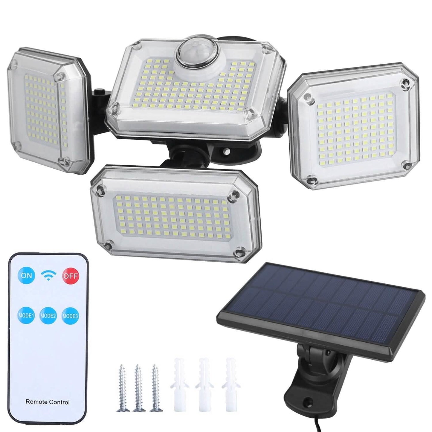 Solar Powered Wall Lights Outdoor Motion Sensor Lamps DailySale