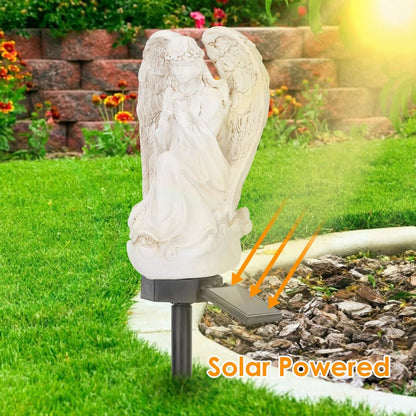 Solar Praying Angle Statue Garden Light DailySale