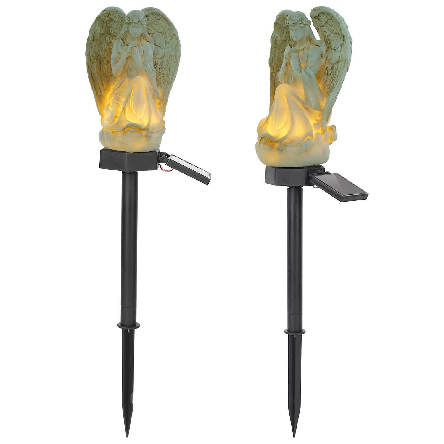 Solar Praying Angle Statue Garden Light DailySale