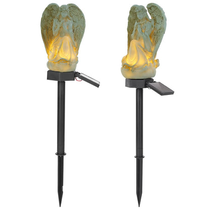 Solar Praying Angle Statue Garden Light DailySale