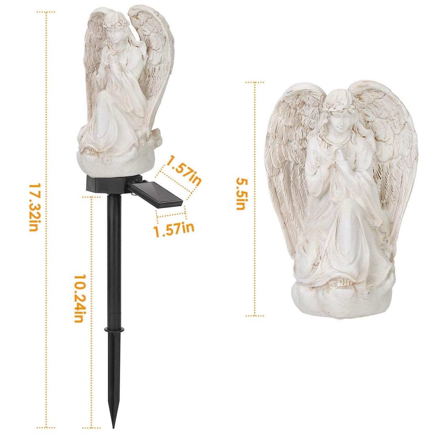 Solar Praying Angle Statue Garden Light DailySale