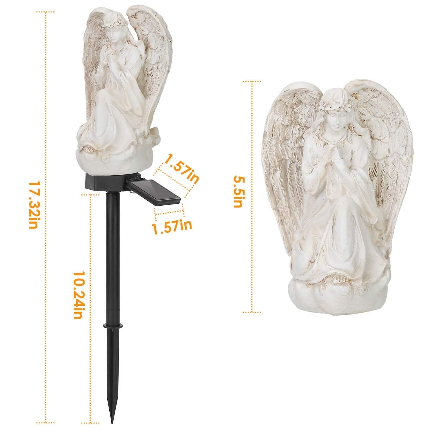 Solar Praying Angle Statue Garden Light DailySale