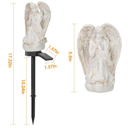 Solar Praying Angle Statue Garden Light DailySale