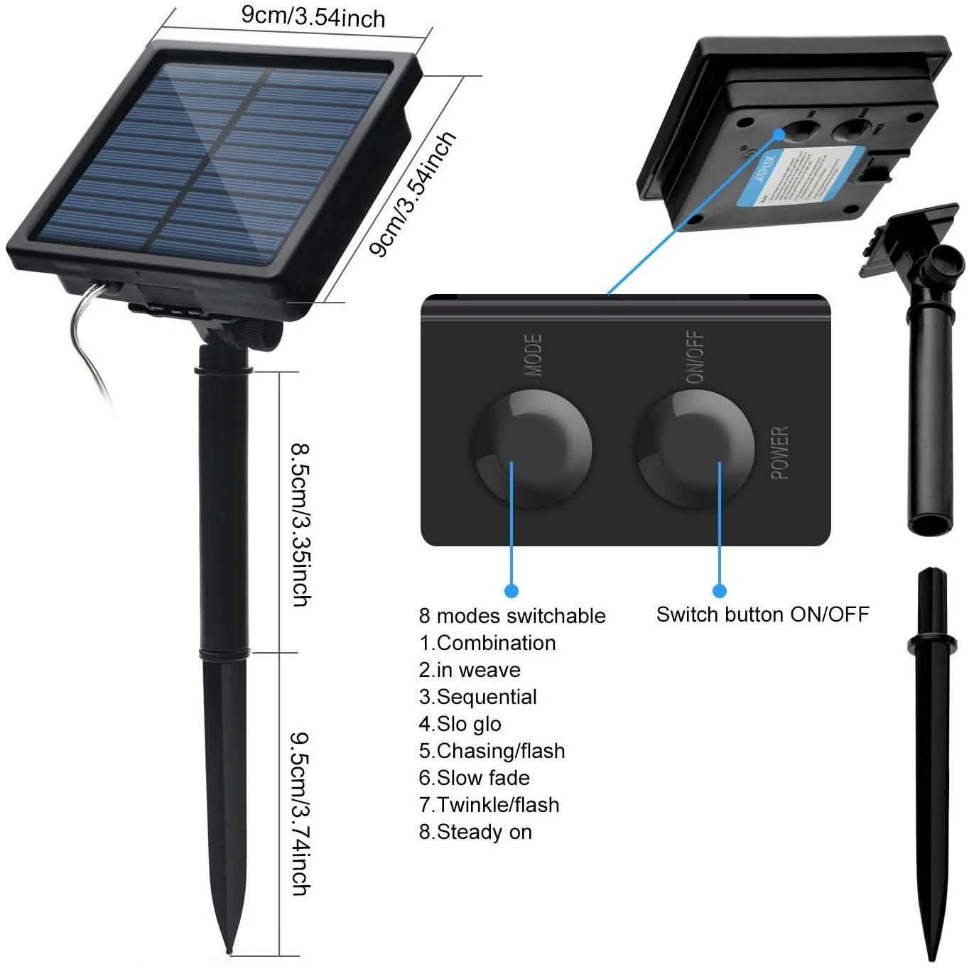 Solar Rope Lights 23m/75.5FT 200LED DailySale