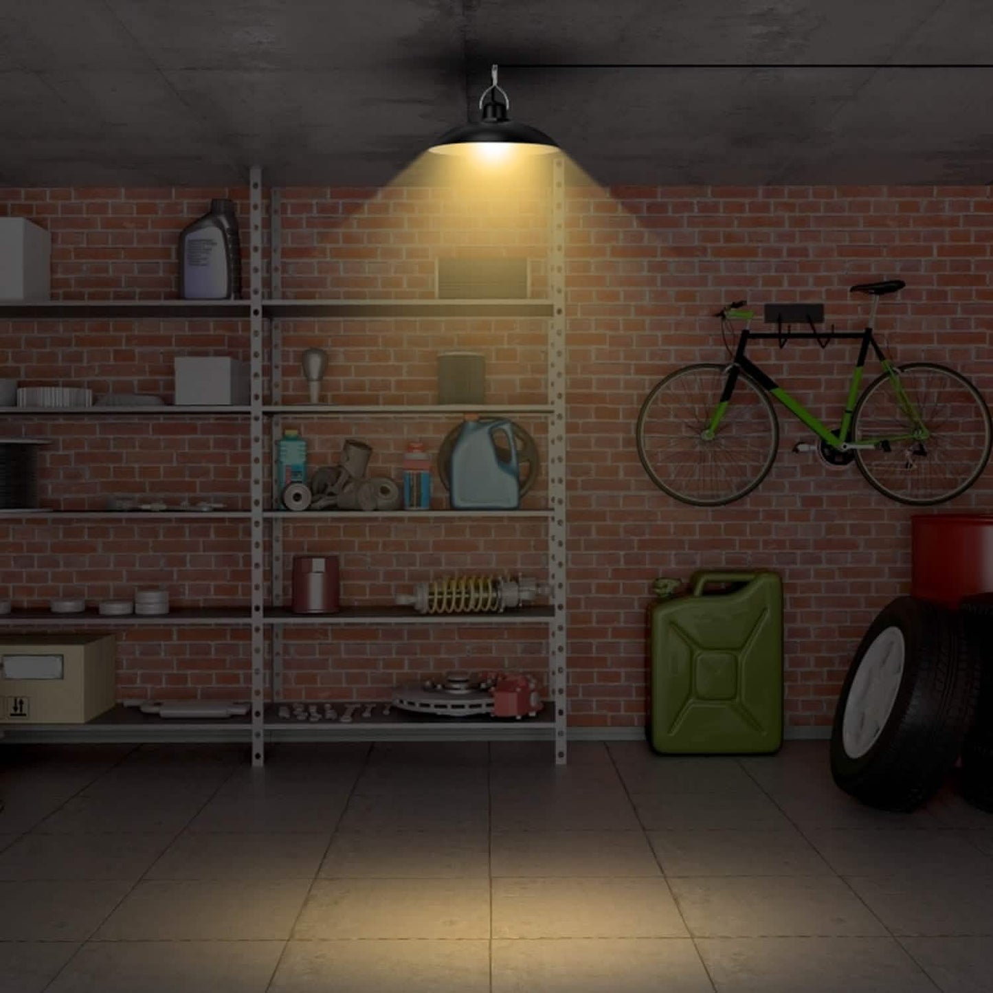 Solar Shed Light Sensor Hanging Lamp DailySale