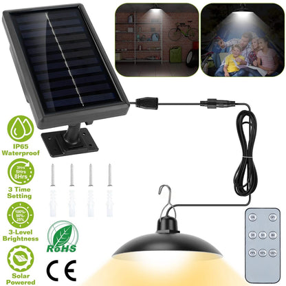 Solar Shed Light Sensor Hanging Lamp DailySale