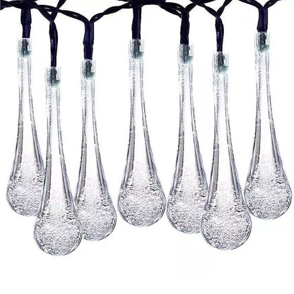 Solar String Lights 20ft 30 LED Water Drop Solar String Fairy Waterproof Lights DailySale