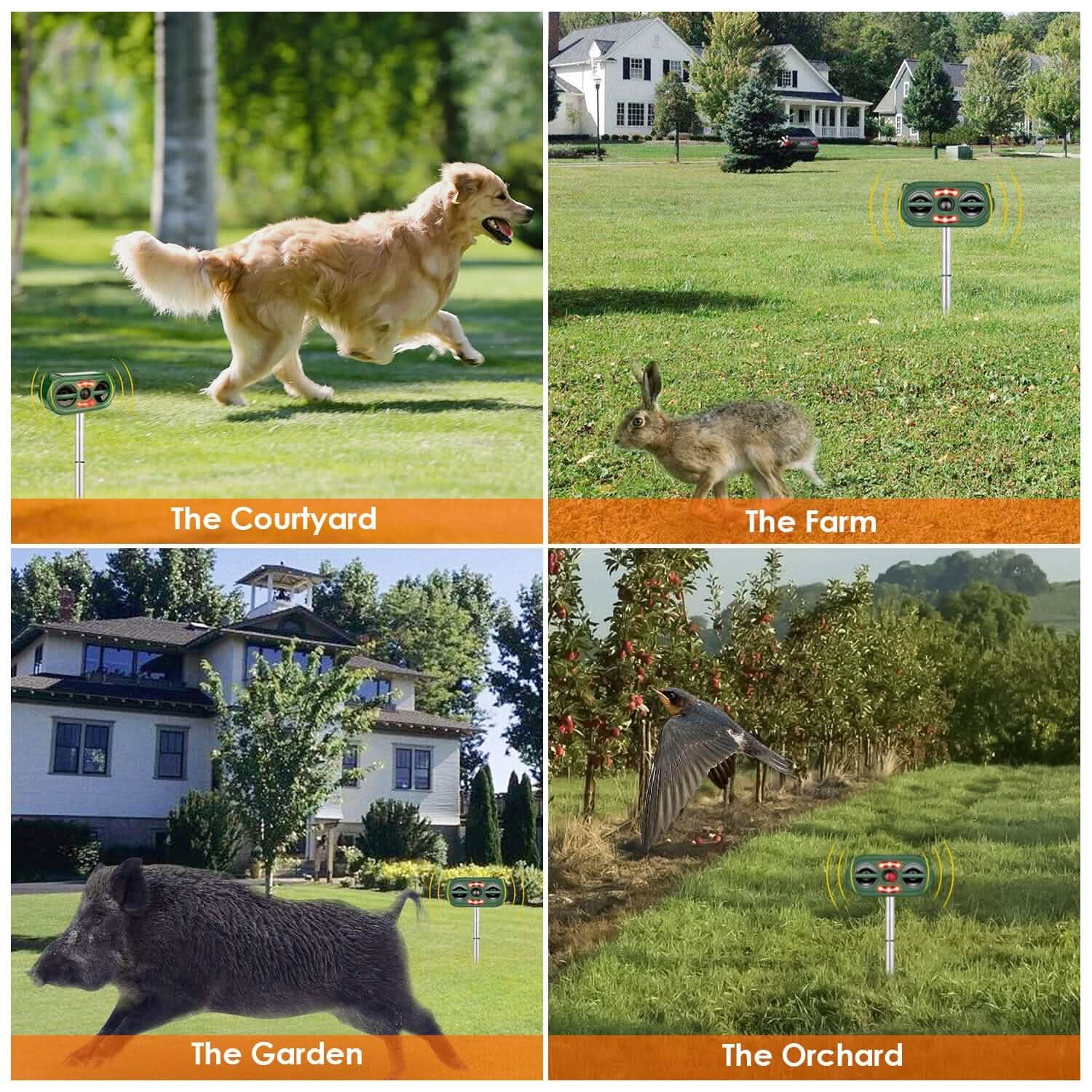 Solar Ultrasonic Animal Repeller Motion Sensor DailySale