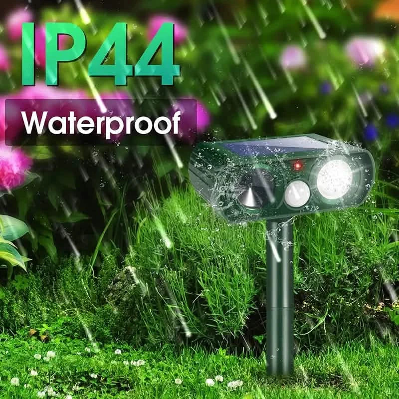 Solar Ultrasonic Animal Repeller with Motion Detector DailySale